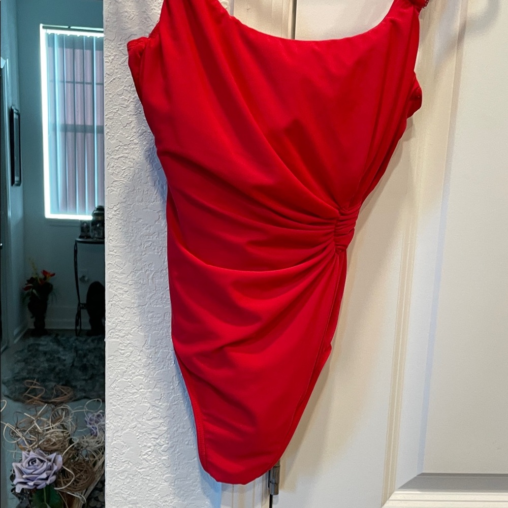 Elegant Red Women's bathing suit size 8